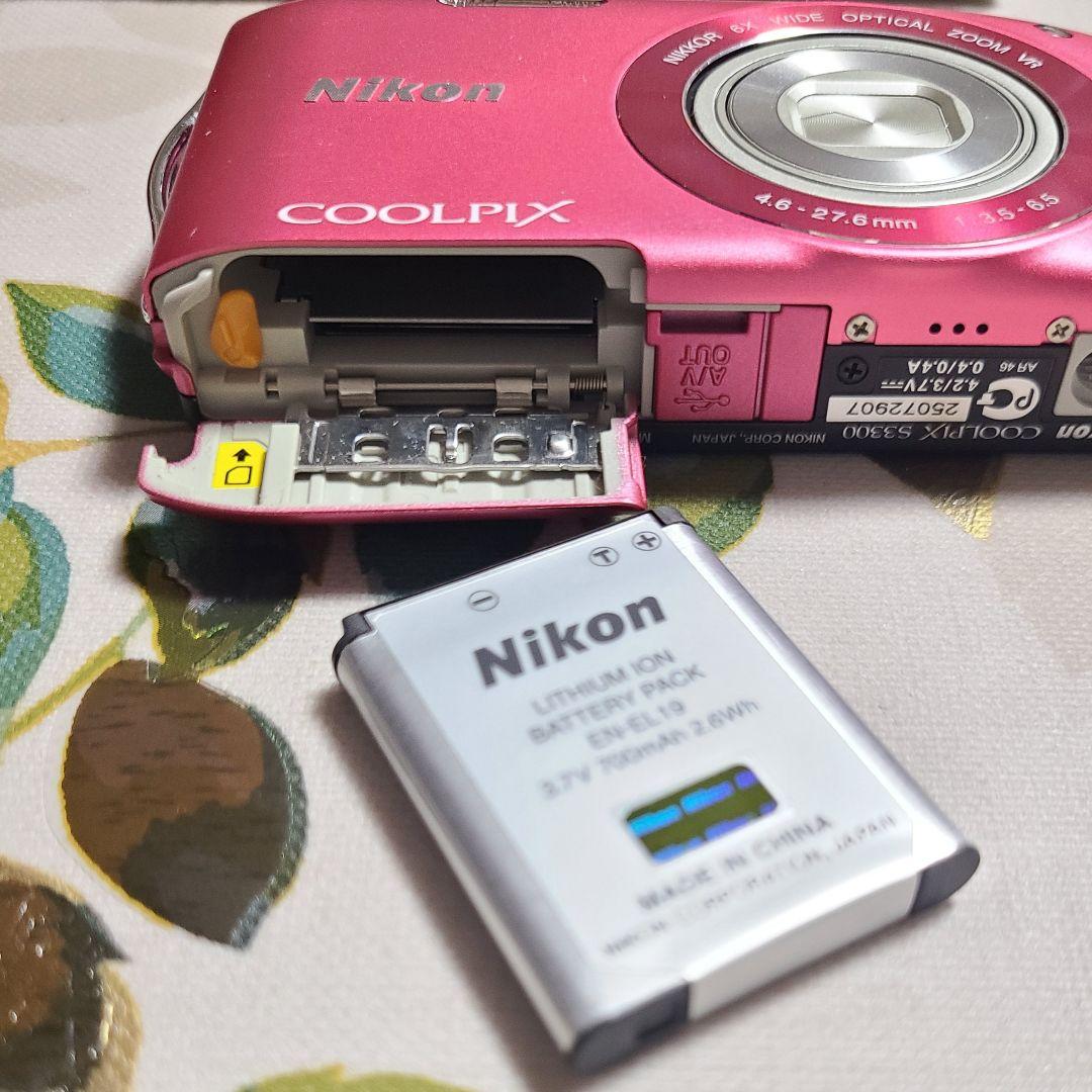 NikonニコンCOOLPIX S3300 ピンク