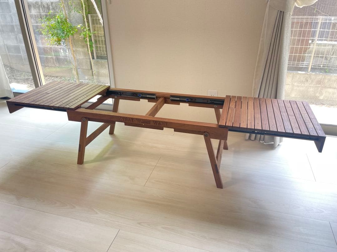 WHAT WE WANT Extention table ウォルナット