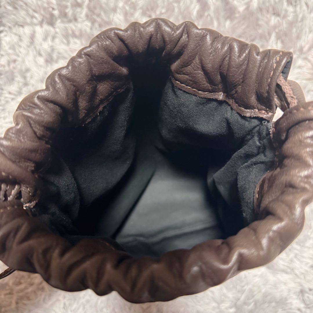 未使用★SOMES SADDLE ソメスサドル レザー BIGポーチ ブラウン