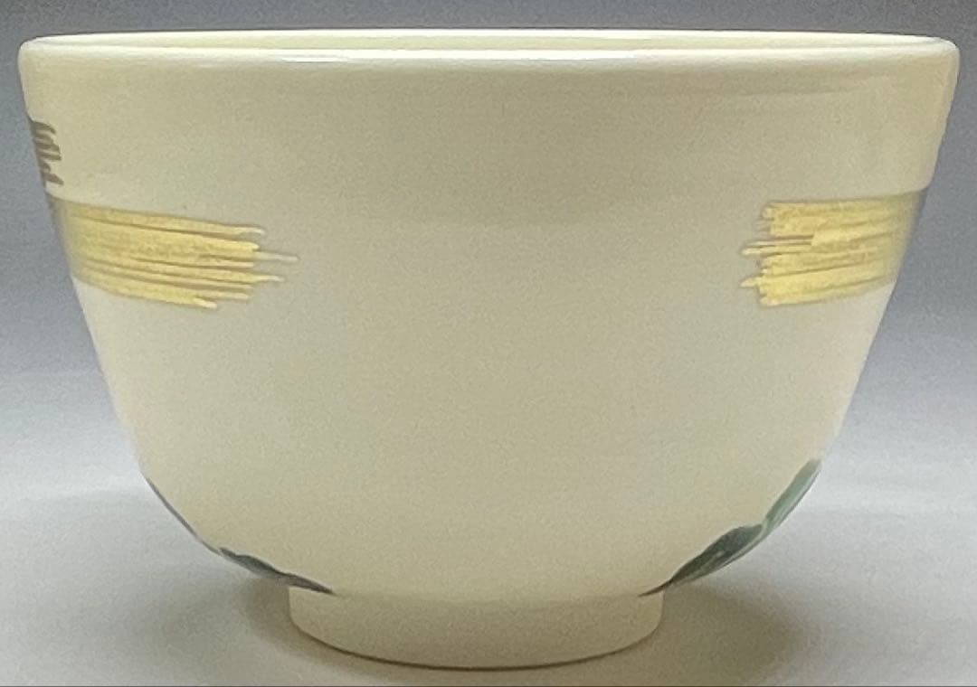 脇田雄峰　色絵　姫路城ノ画　平成大修理　茶碗　四方桟共箱　共布　栞　eb9151