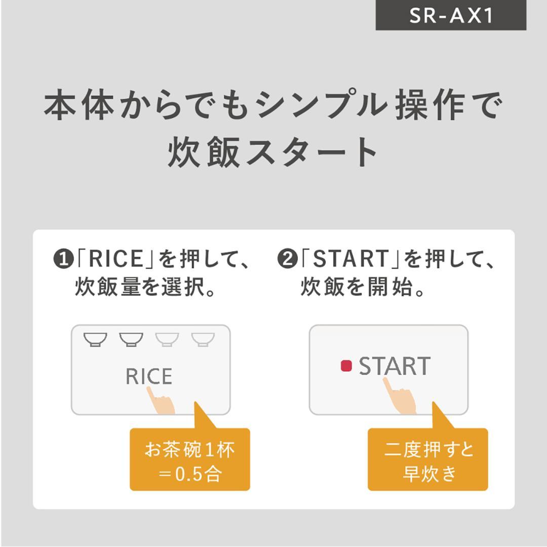 【業界初】自動計量IH炊飯器SR-AX1　パナソニック製