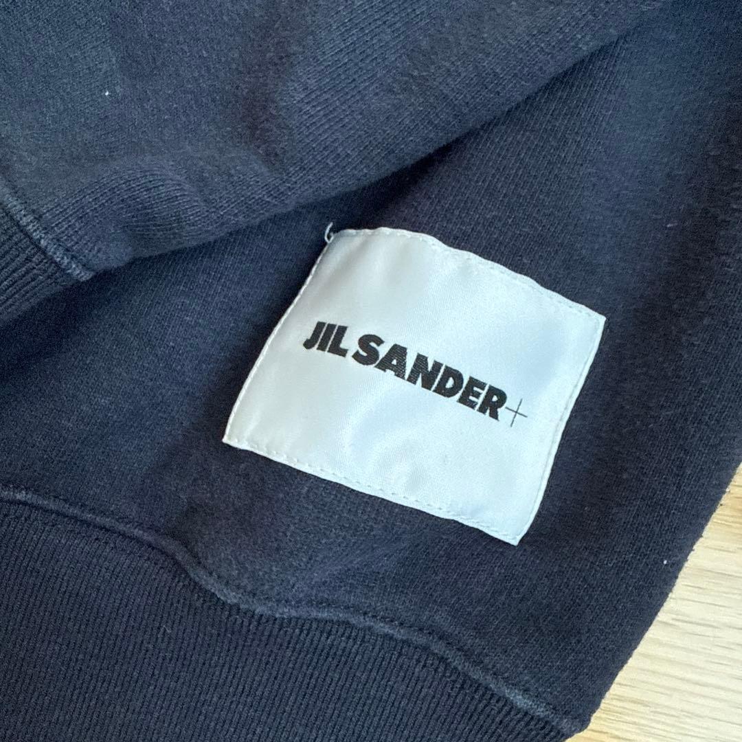 【定番BOXシルエット】JIL SANDER+ ネイビー クルーネックスウェット