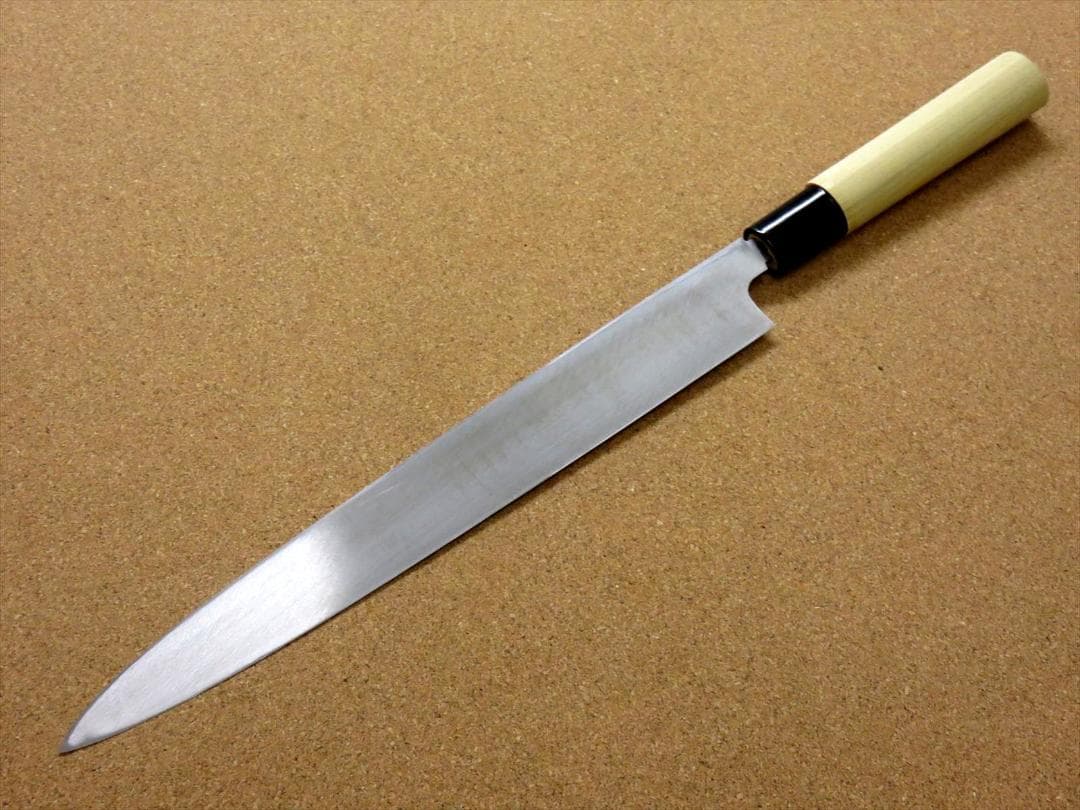 関の刃物 柳刃包丁 270mm 正広作別撰 ハガネ 黄紙 職人用 片刃 右利き