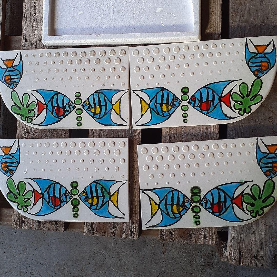 綺麗なタイル 4個組