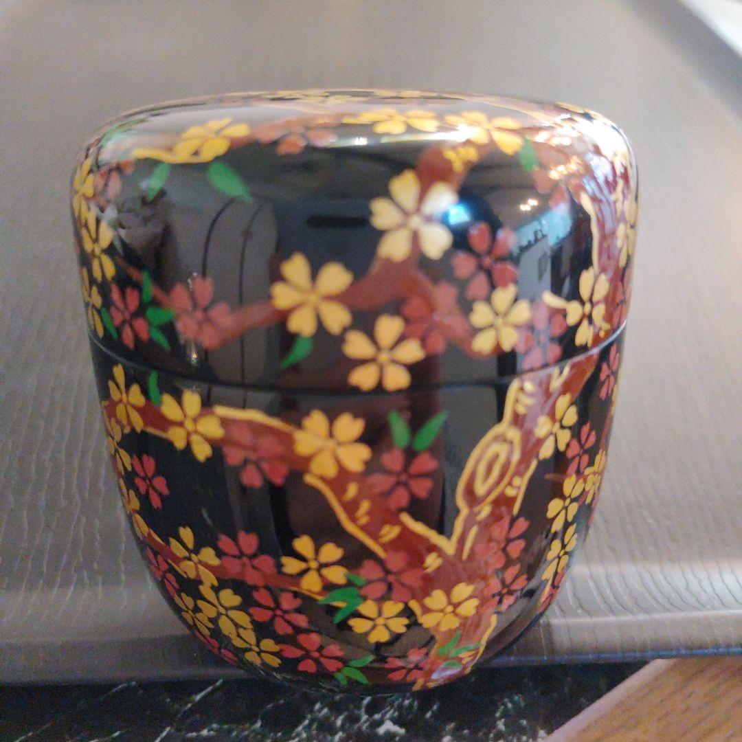 琉球漆器 　桜　茶道具　棗