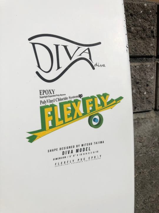 ほぼ新品ジャスティスサーフボードDIVA5プラグ+FCS2フィン+FCSケース