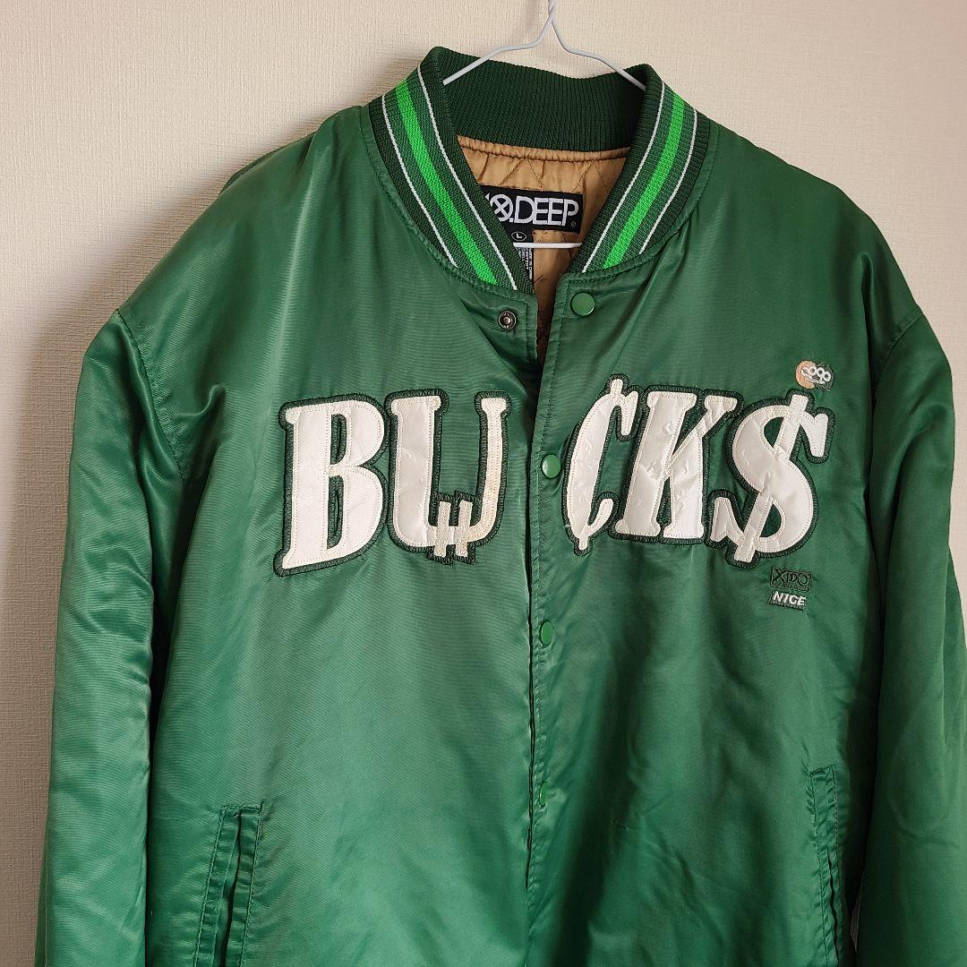 NBA ミルウォーキー・バックス　BUCKS　スタジャン　ストリート　ジャケット