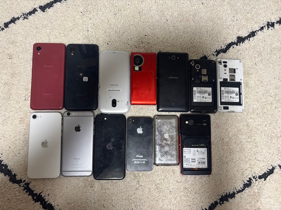ガラケー スマホ iPhone iPod ウォークマン まとめ ジャンク