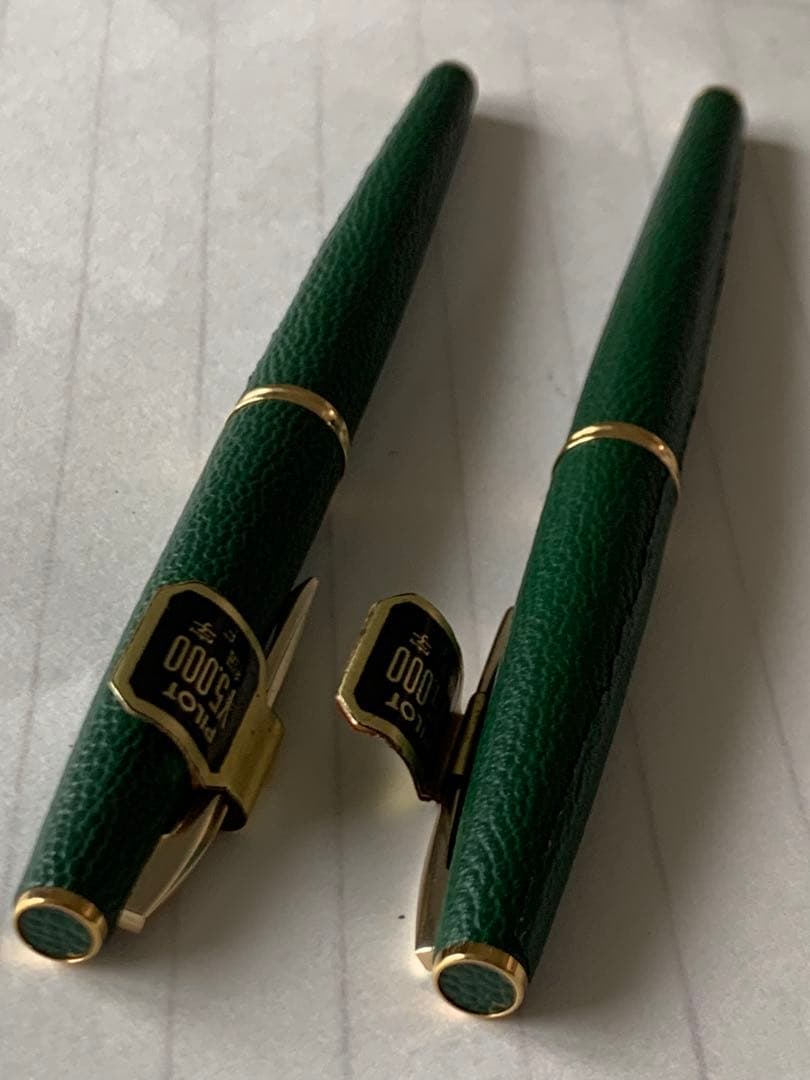 PILOT（パイロット） レザー軸 万年筆 18K F