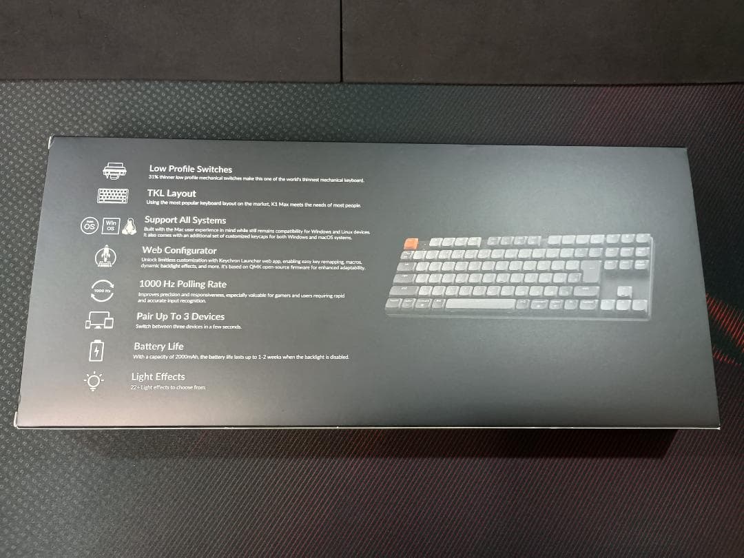 Keychron K1 Max JIS 静音赤軸 ホットスワップ ほぼ未使用