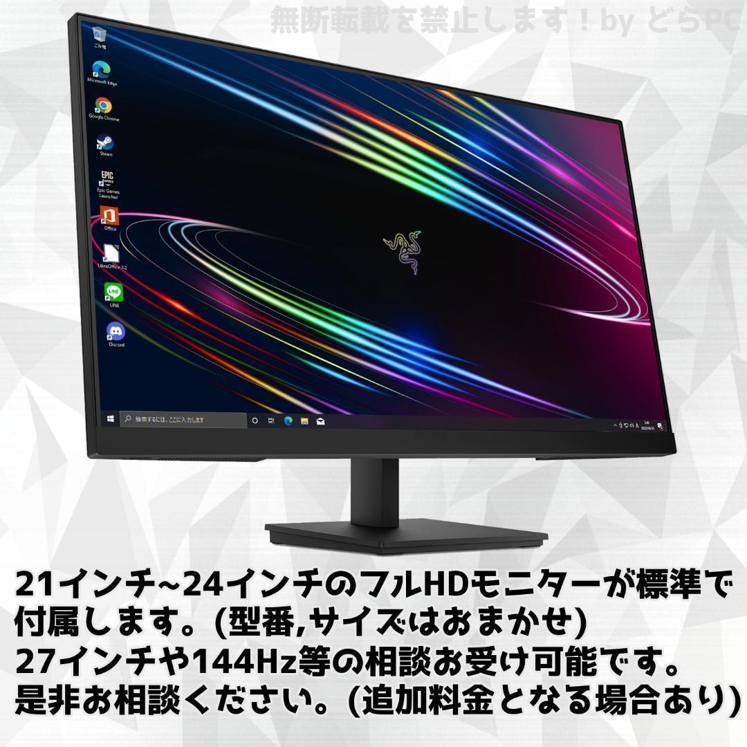 【SSSランク】RTX4060搭載ゲーミングPCフルセット✨新品ケース✨黒⑥