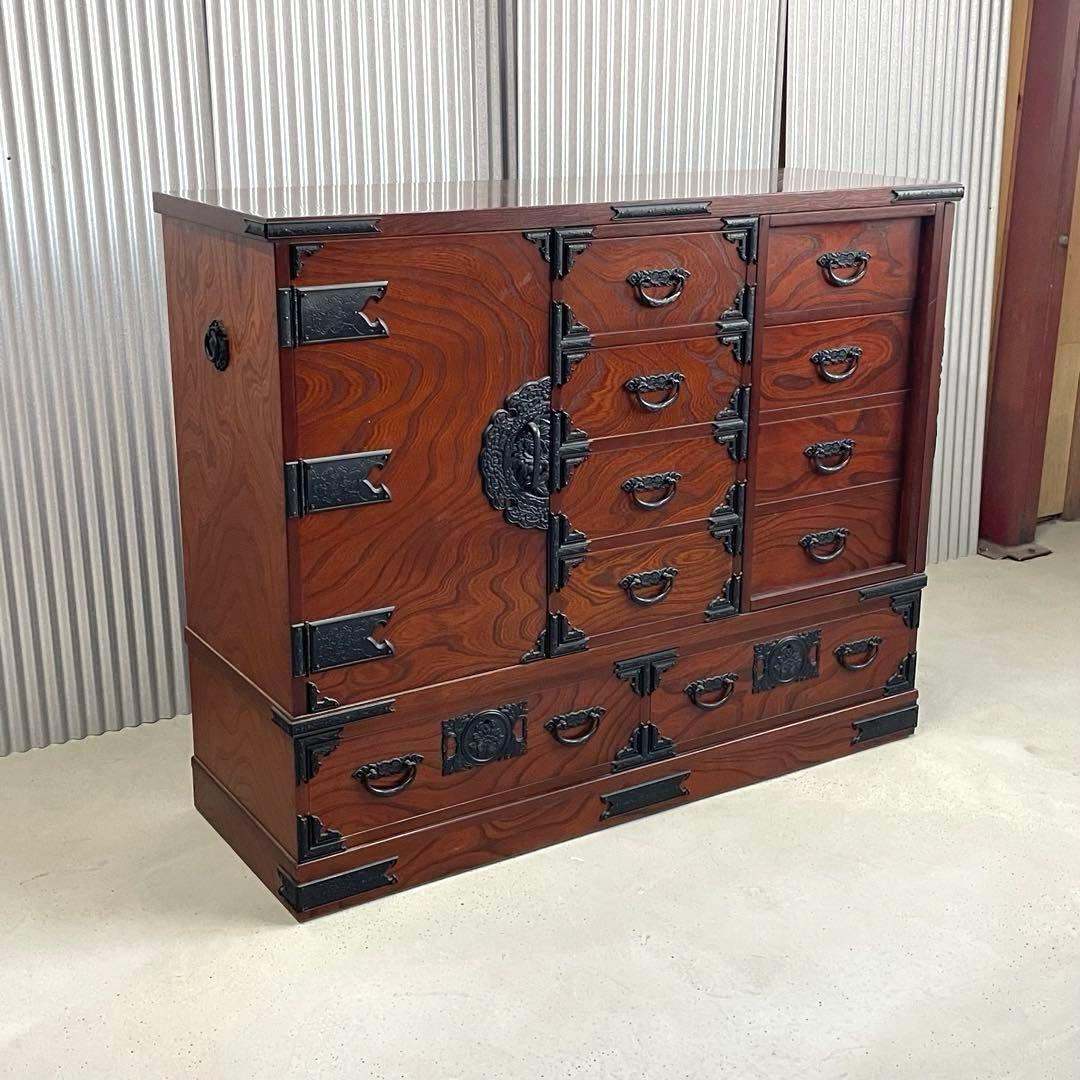 【希少・高級和家具】からくり箪笥　和タンス　和モダン収納　美品