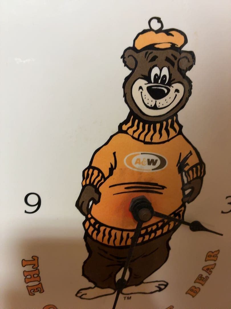 A&W エイアンドダブリュルートビア グッズ アイテムアドバタイジング壁掛け時計