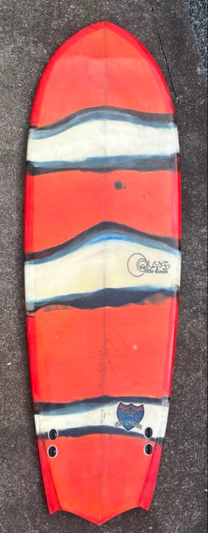 CALMS surfboardsツインフィン5’6 (フィン付き)