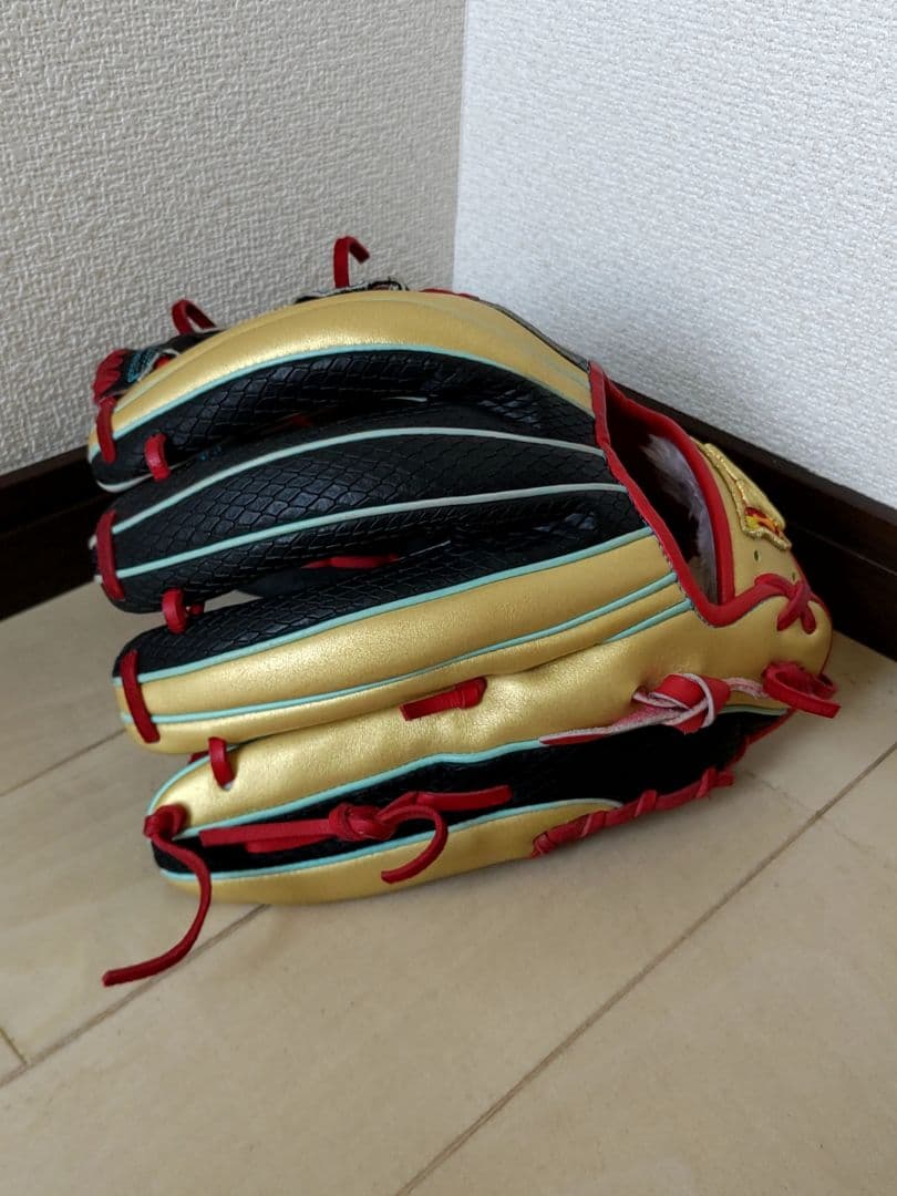 ウィルソン　軟式内野　オーダーグローブ　87型　鬼滅の刃　煉獄杏寿郎風