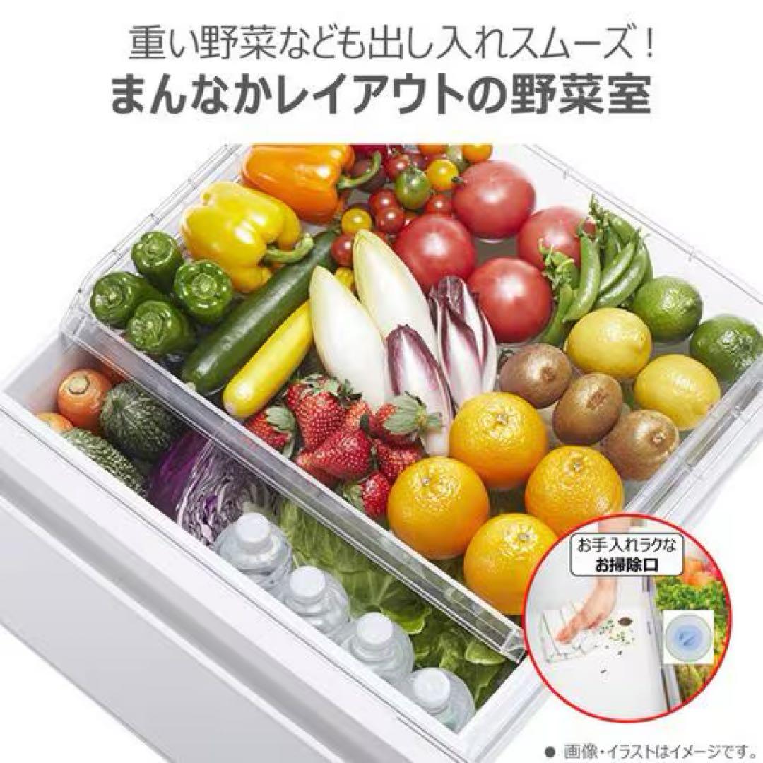ブラック冷蔵庫 上段棚付き