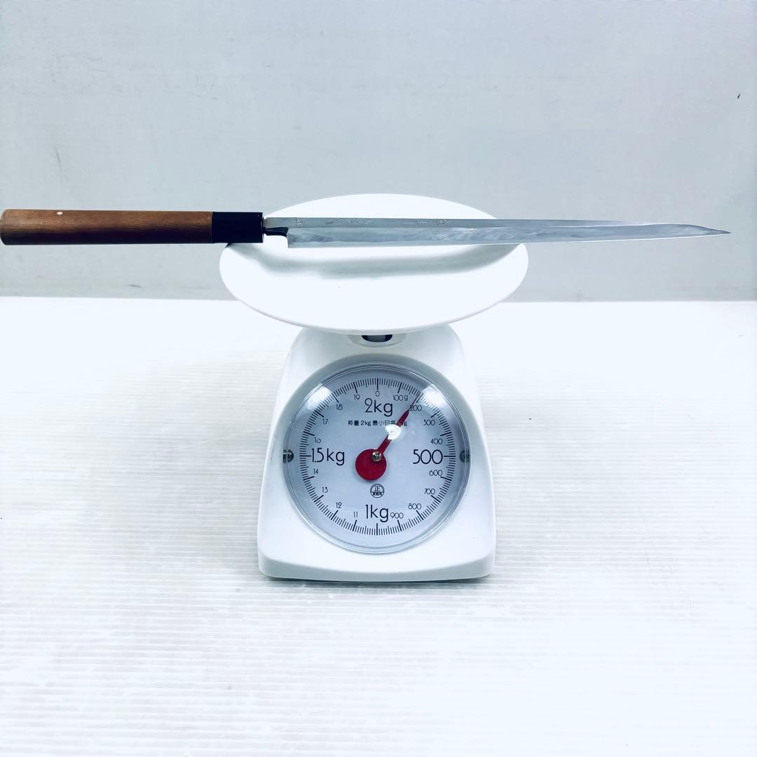 【研ぎ済み】和包丁　柳刃包丁　堺刀司　鋼　片刃　刃渡り25.5cm