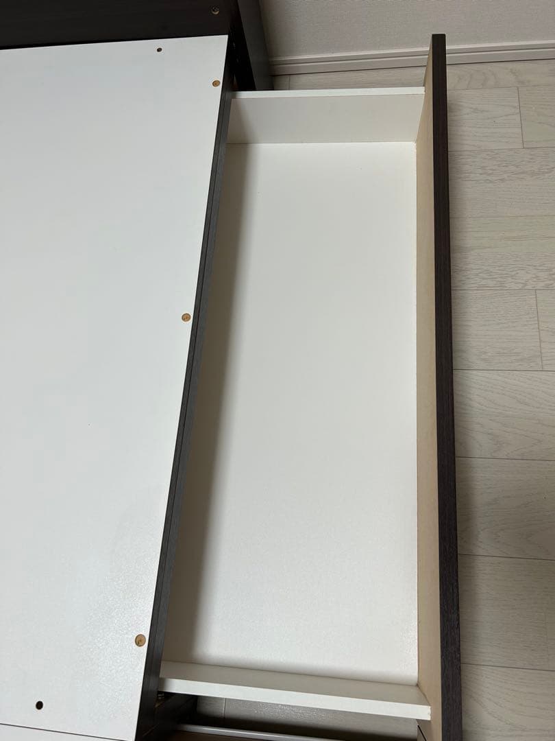 ニトリ　収納付ダブルベッドフレーム　マットレス付