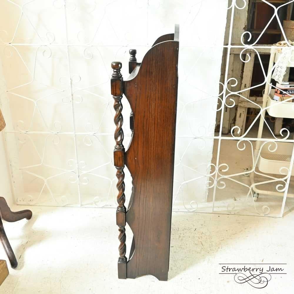 L3705-283 英国アンティーク ブックスタンド 本棚 収納 飾り棚 オーク