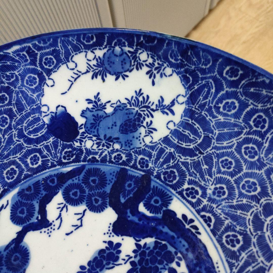 古伊万里一尺二寸の大皿(江戸時代後期物)
