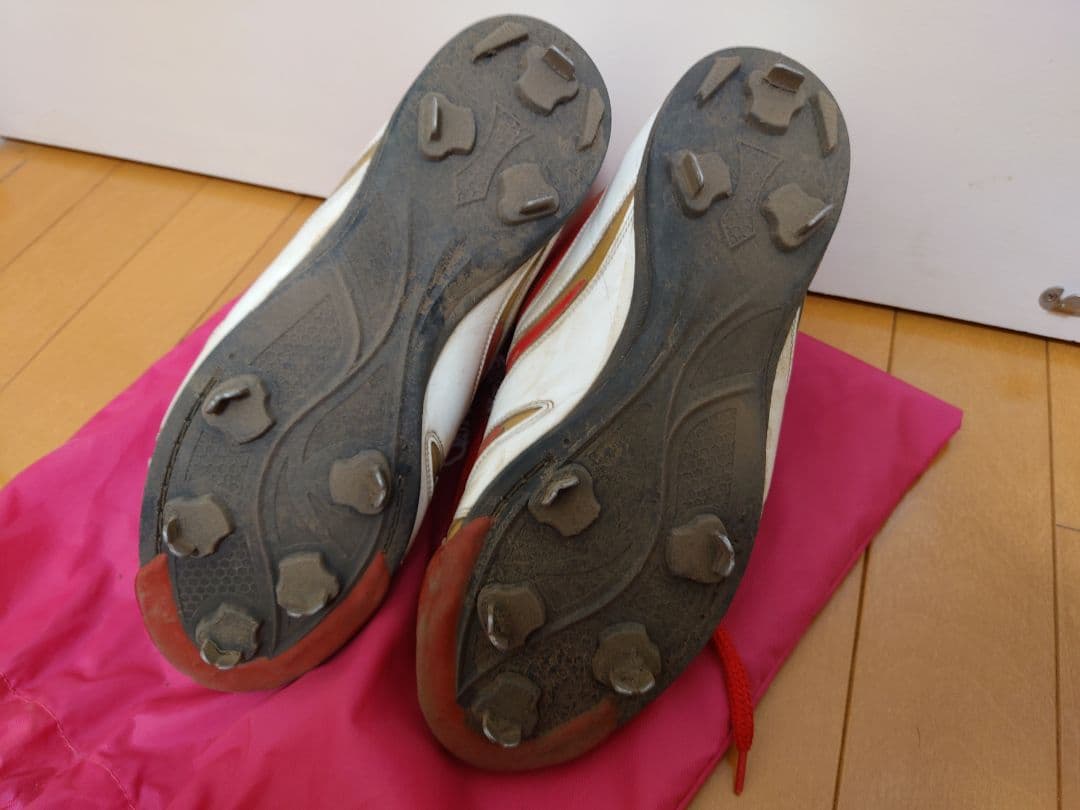 ジャガーズ レッド ハイカット スパイク 両足タフトー加工 28cm