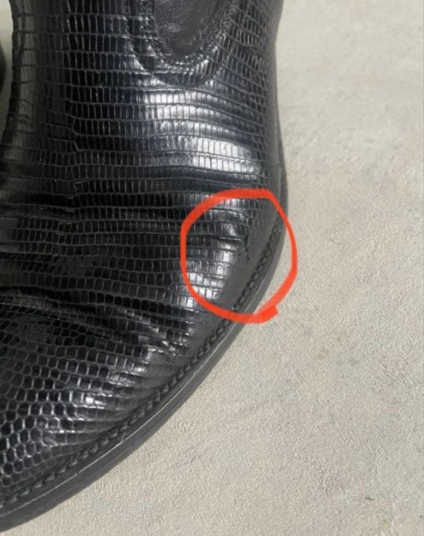 お*だ様 ウエスタンブーツ ブラック 黒 ブランド不明 26-28