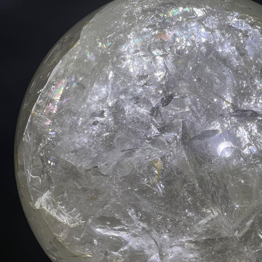 ✳️超極大玉✨存在感抜群✨レインボー 水晶 丸玉 スフィア 天然石 パワーストーン