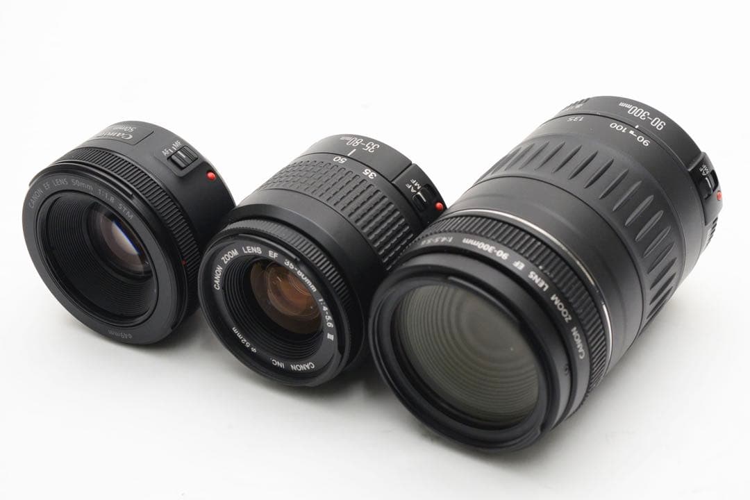 Canon EOS 90D標準&望遠&単焦点トリプルレンズセット
