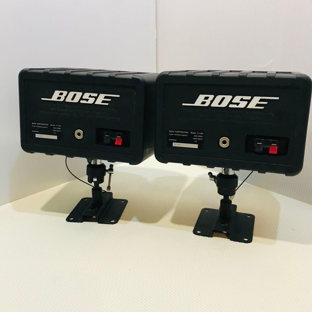【良品】#682 Bose スピーカーペア 111AD 天井 壁 ブラケット付