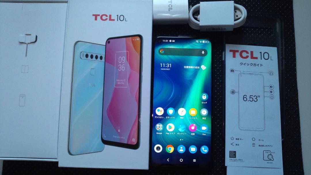 ＊TCL 10 L　クリスタルホワイト＊　　◆ROM128GB/◆RAM6GB