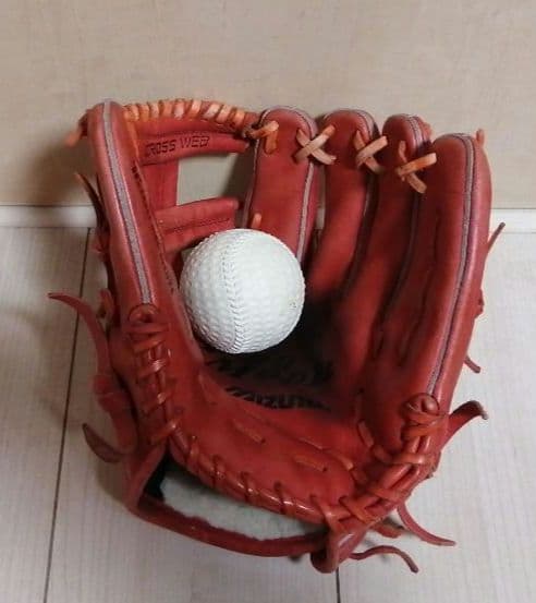 ミズノ　ビューリーグ　軟式内野手用グローブ　Mマーク