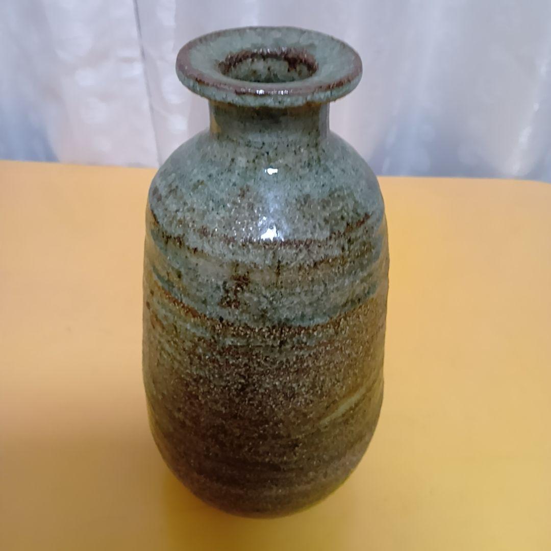 【骨董品】加藤舜陶 灰釉花生 花瓶 花入 共箱 茶道具ほぼ未使用‼️陶芸 美術品