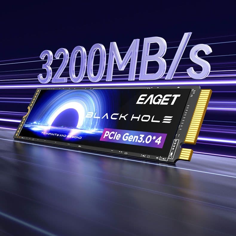 内蔵型SSD EAGET M.2 NVMe SSD 512GB PCIe3.0 TLC