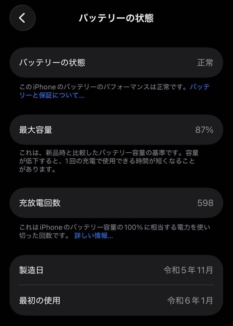iPhone15pro ブラックチタニウム256GBSIMフリー
