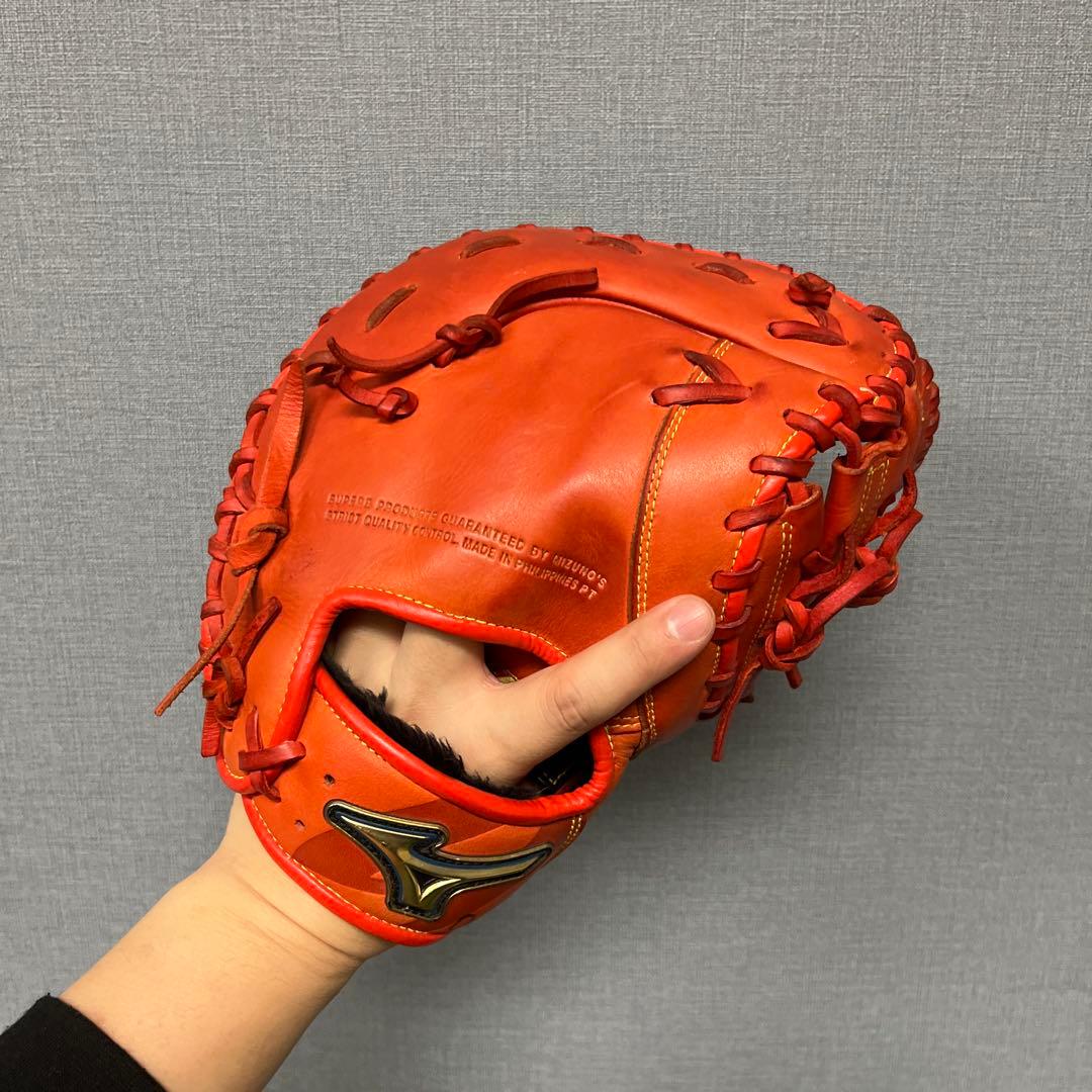 1217 ミズノ セレクトナイン 山川モデル 型抜群 軟式少年 ファーストミット