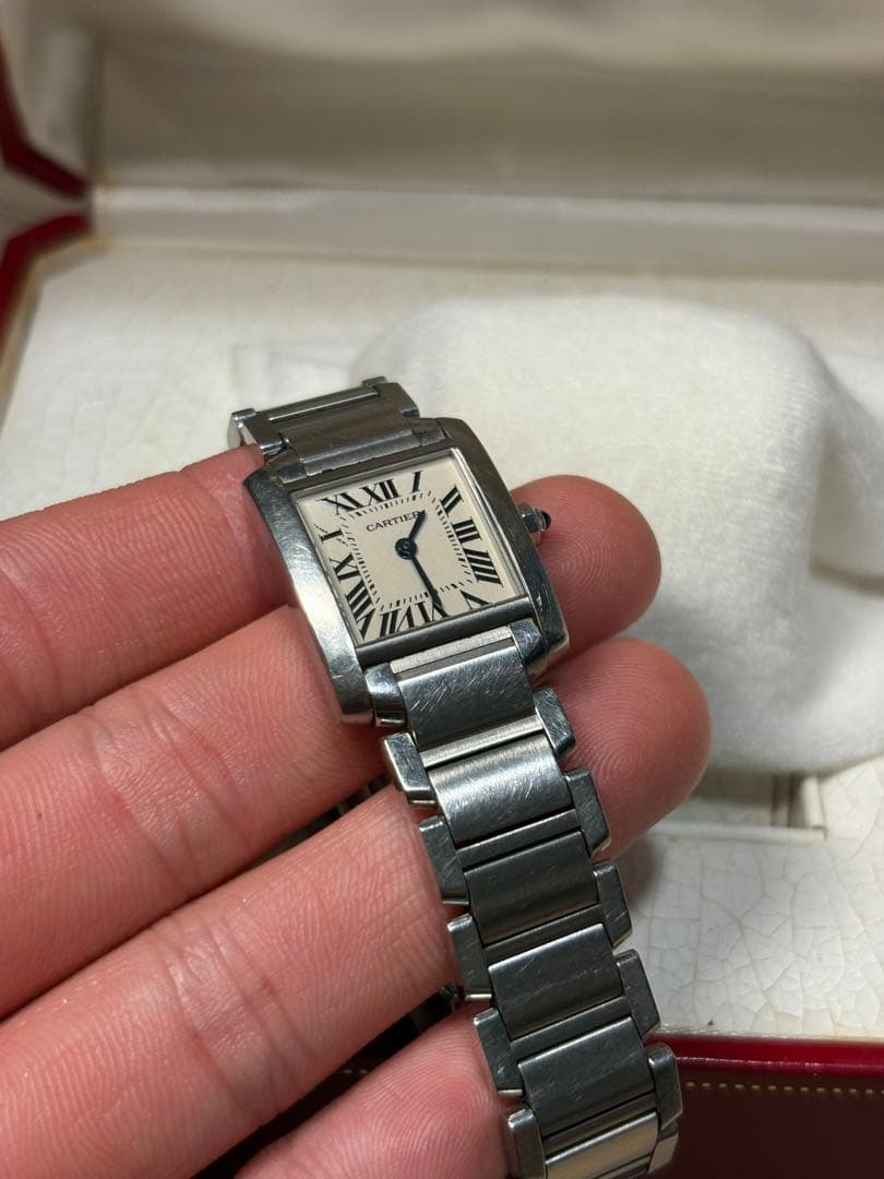 正規品　Cartier タンクフランセーズ　不動品　箱　説明書有り