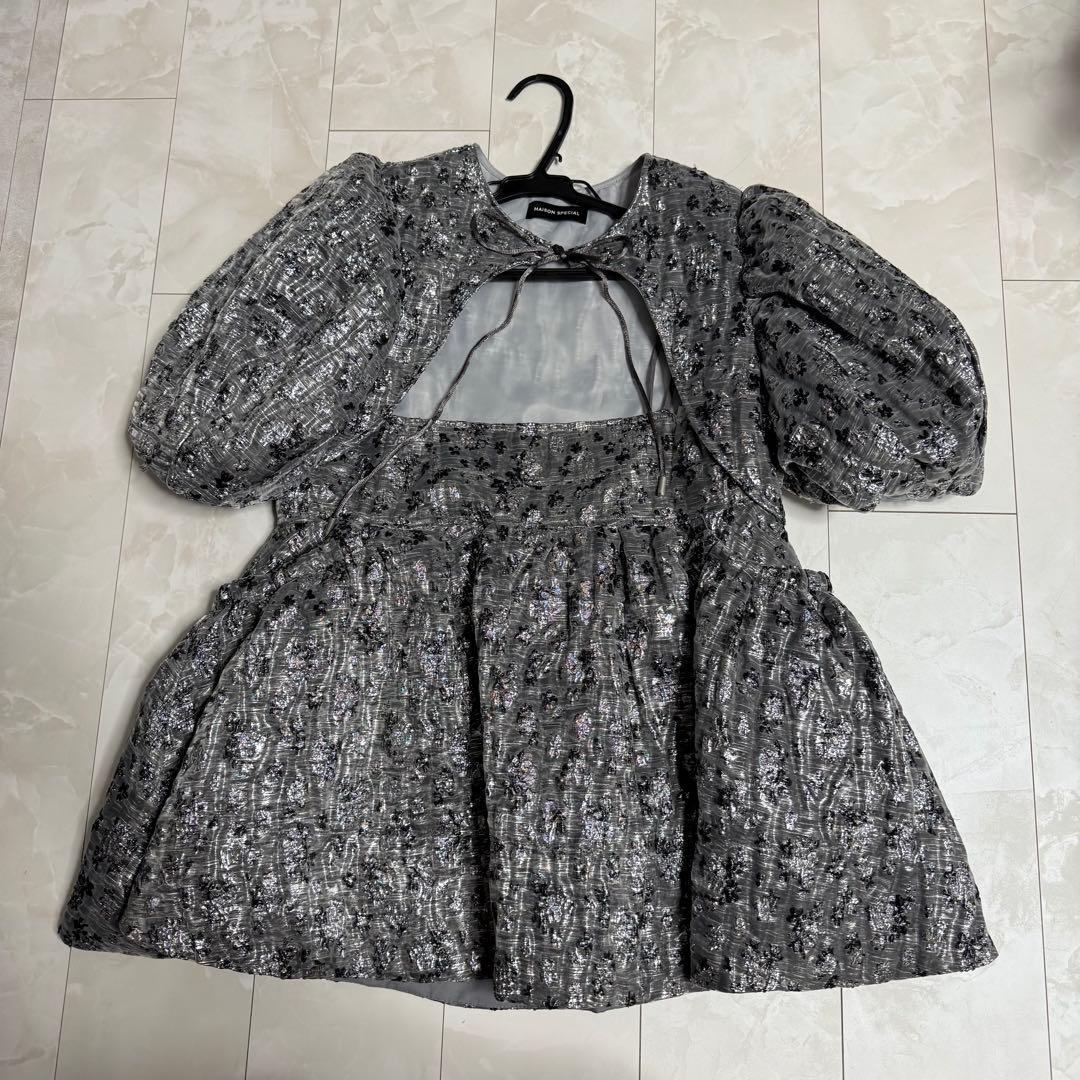 【MAISON SPECIAL】 フラワージャガードレイヤードトップ