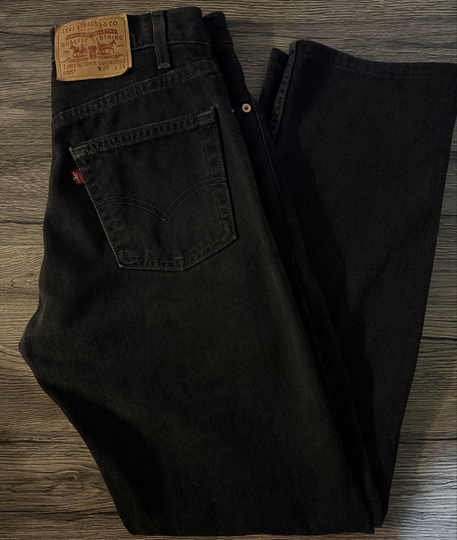 リーバイス 505 0260 USA サルファブラック デニム 00s w30