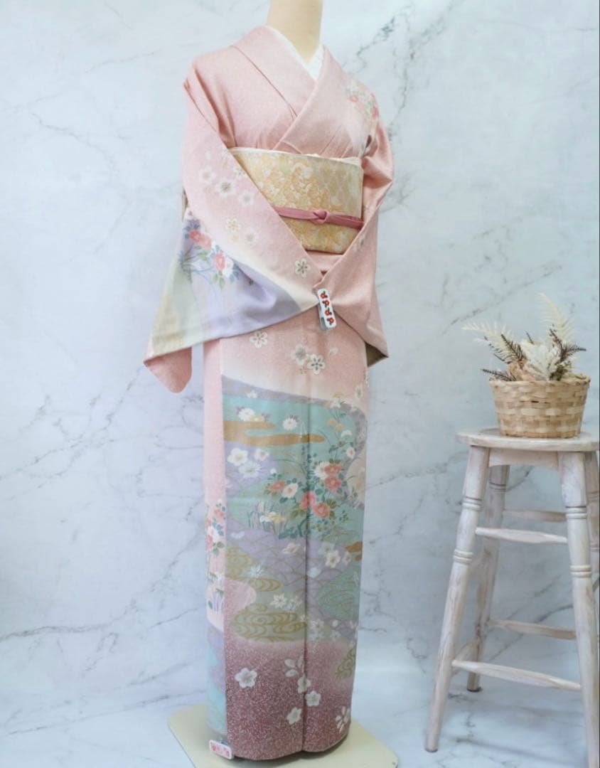 訪問着 フルセットa467E 七五三　入学式　お宮参り　結婚式　裄丈69