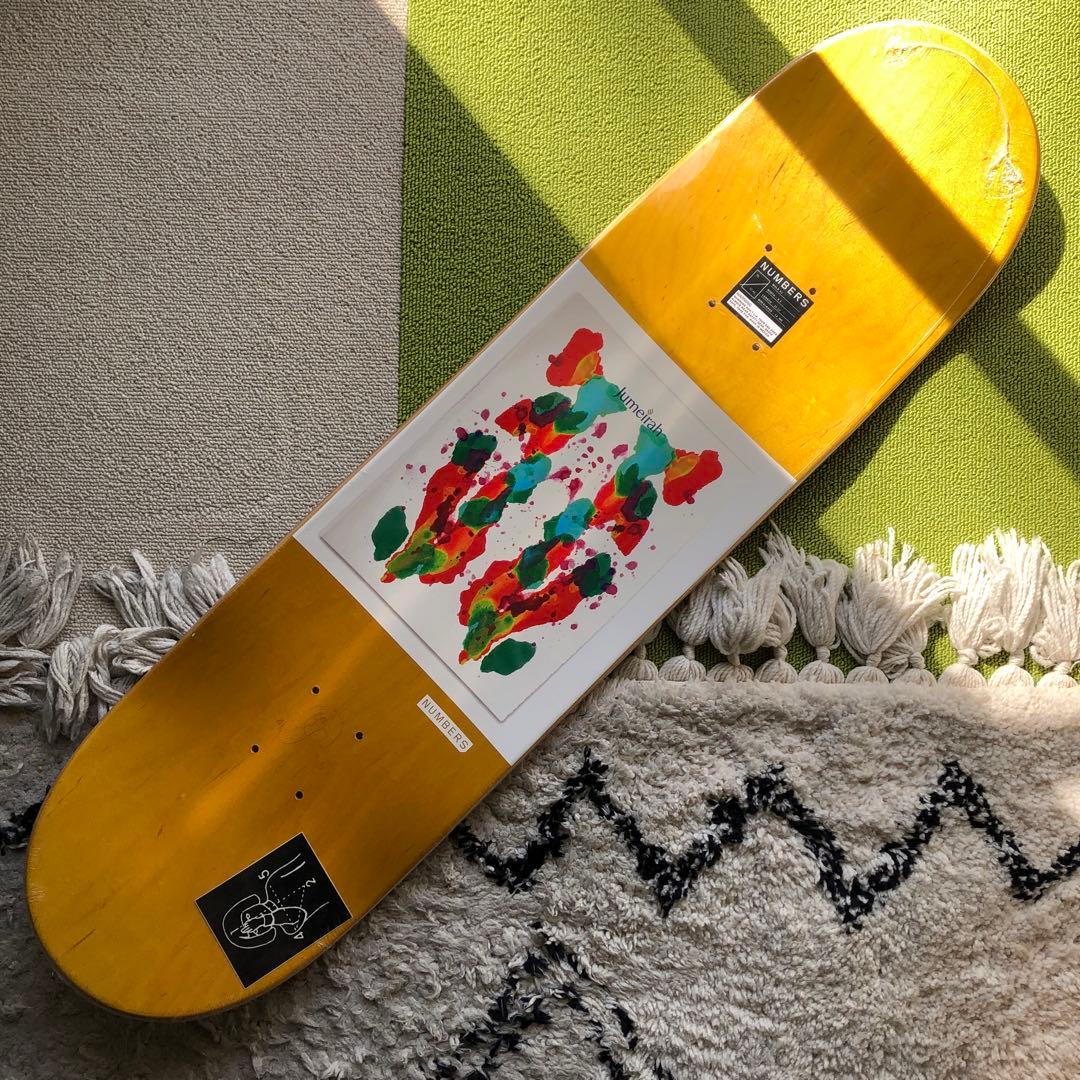 2026【SALE】NUMBERS スケートボードデッキ　8.3×32.12