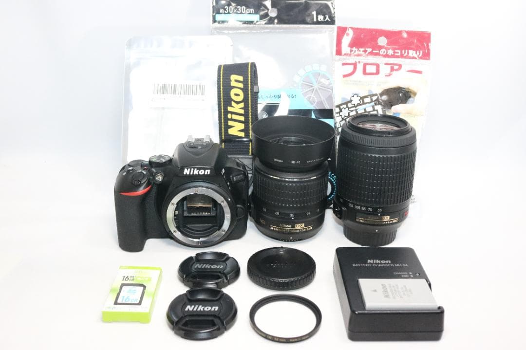 11/1まで美品⭐S回数少シリーズ最新！望遠レンズキット⭐️Nikon D5600