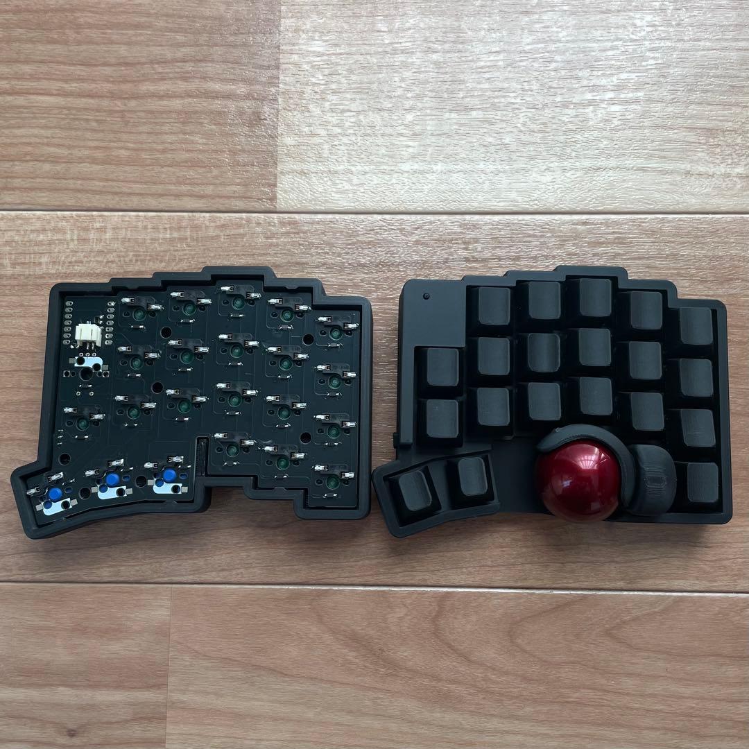 roBa トラックボール対応 無線キーボード（完成品・一部付属なし）