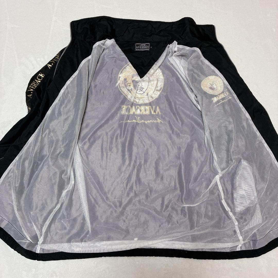 ⭐️美品⭐️ A.VERSACE ナイロンジャケット　メデューサ　XL相当 ブラック
