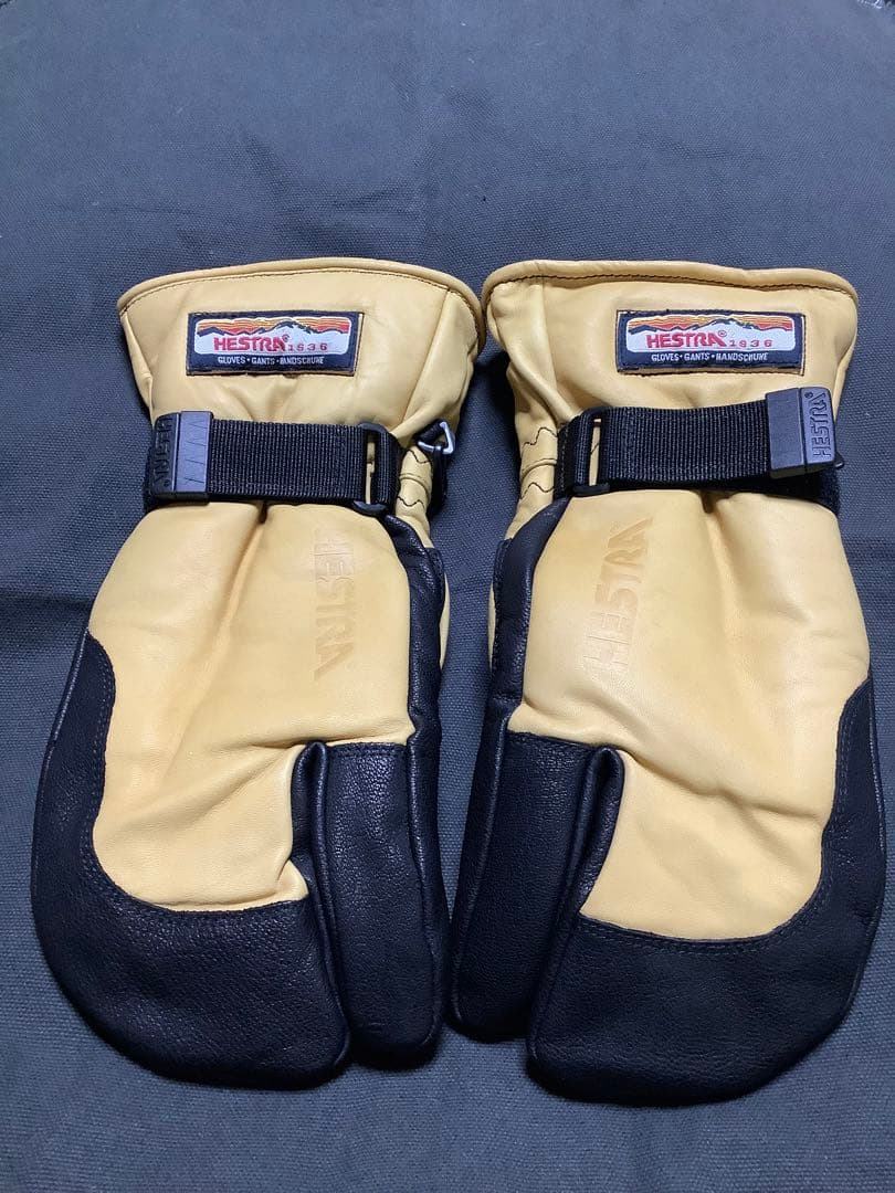 HESTRA 3-Finger Full Leather サイズ:8 未使用