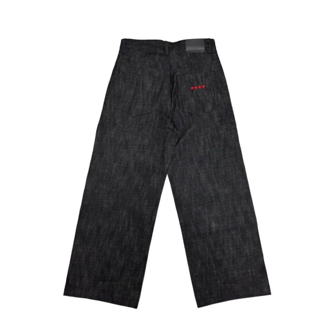 パンツ 9/S PROJECT BUTTON FLY DENIM - BLACK M