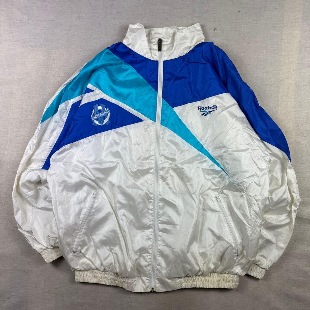 90s リーボック オリンピック・マルセイユ サッカー ナイロンジャケット XL