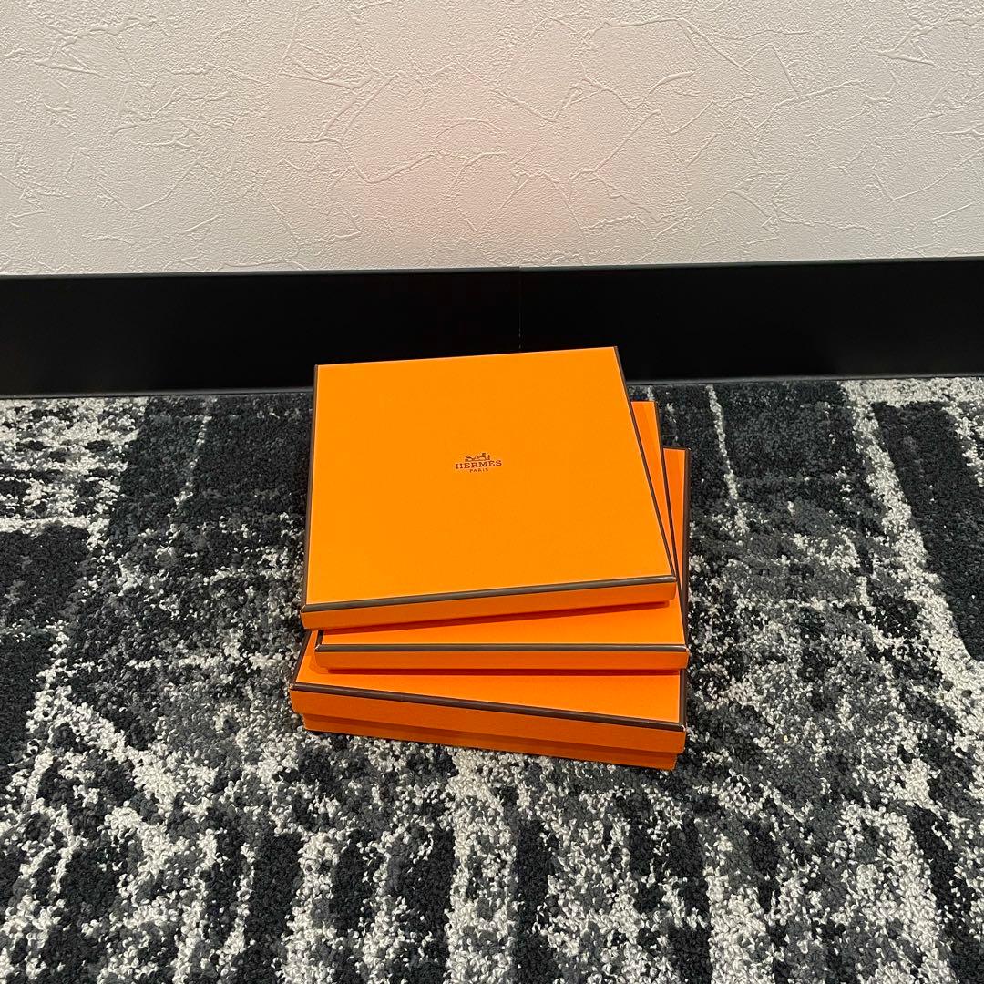 HERMES　エルメス　正方形　オレンジ　空箱　17個セット