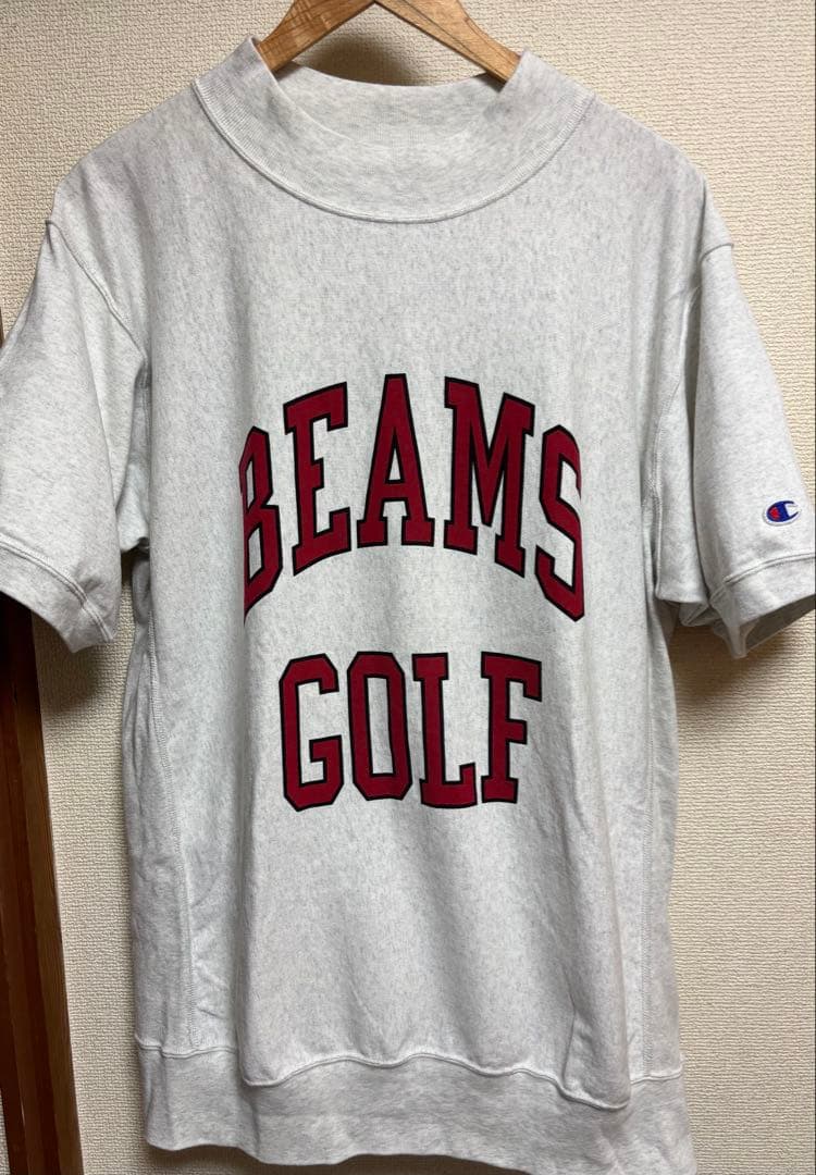 レア　BEAMS GOLF CHAMPIONコラボ カレッジロゴ　スウェット
