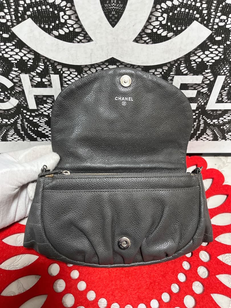 シャネル CHANEL チェーンウォレット ハーフムーン マトラッセ 152