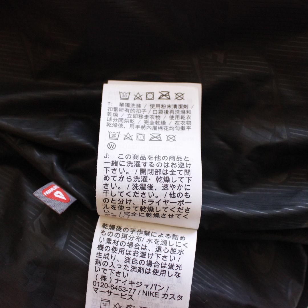 NIKE プリマロフトパファージャケット Lサイズ ヌプシ ブラック ロゴ刺繡